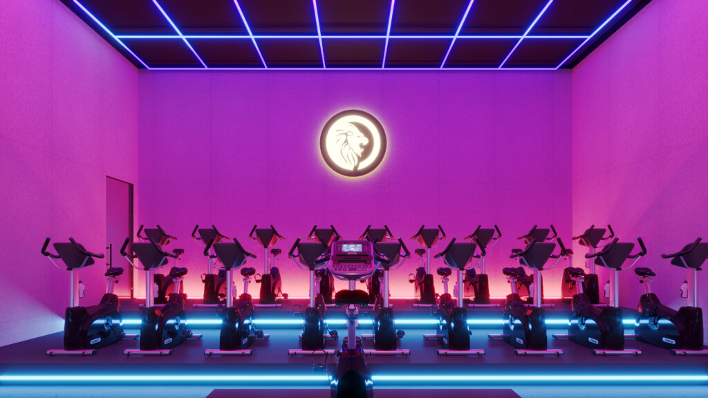 ROAR Active Bibra Lake Spin Room Render